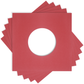 Square Deal Recordings & Supplies - 7" Red Record Inner Sleeves - Super Heavyweight - W/ Hole