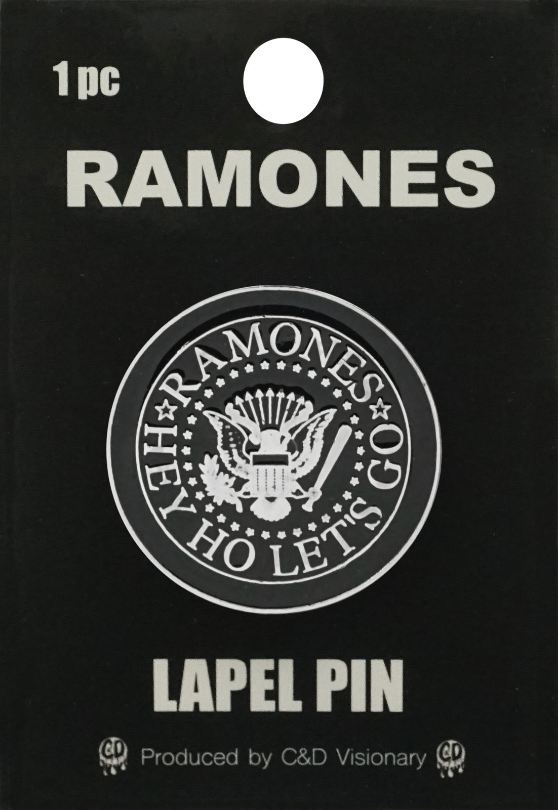 Square Deal Recordings & Supplies - Enamel Pin - The Ramones - Hey Ho Let's Go