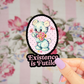 Sticker Babe - Cute Kitsch Sticker - Existence is Futile