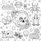 Simon & Schuster - Creepy Cute Goth Coloring Book by