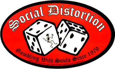 Square Deal Recordings & Supplies - Sticker - Social Distortion - "Gambling W/ Souls Since 1979"