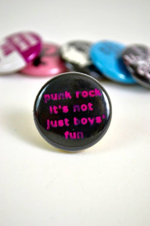 Microcosm Publishing - Pin #115: Punk Rock. It's Not Just Boys' Fun