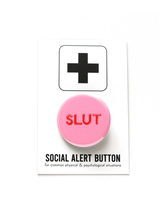 WORD FOR WORD Factory - SLUT pinback buttons