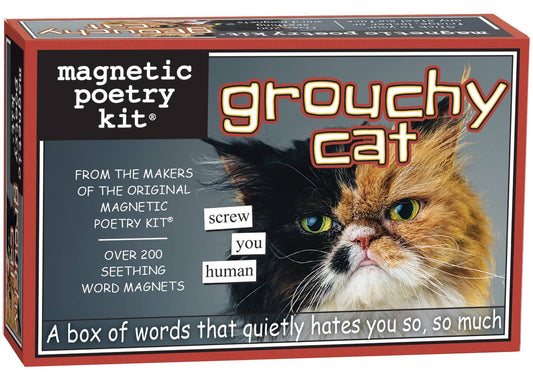 Magnetic Poetry - Grouchy Cat