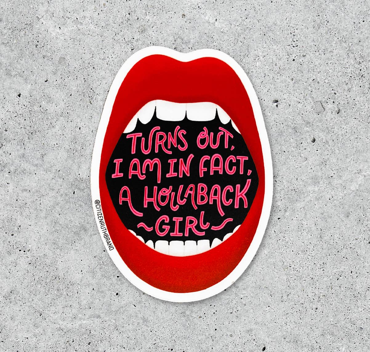 Citizen Ruth - Hollaback Girl Sticker