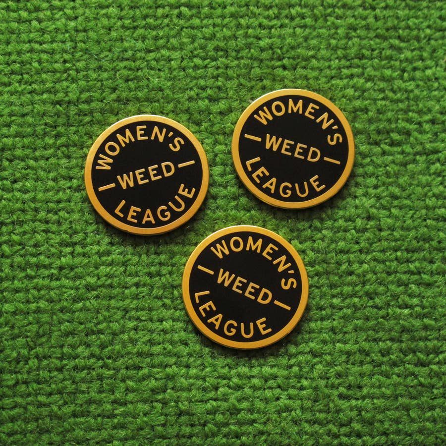 WORD FOR WORD Factory - WOMEN'S WEED LEAGUE Enamel Pins