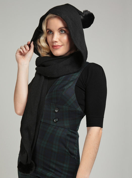 COLLECTIF ACCESSORIES ALLA HOODED SCARF