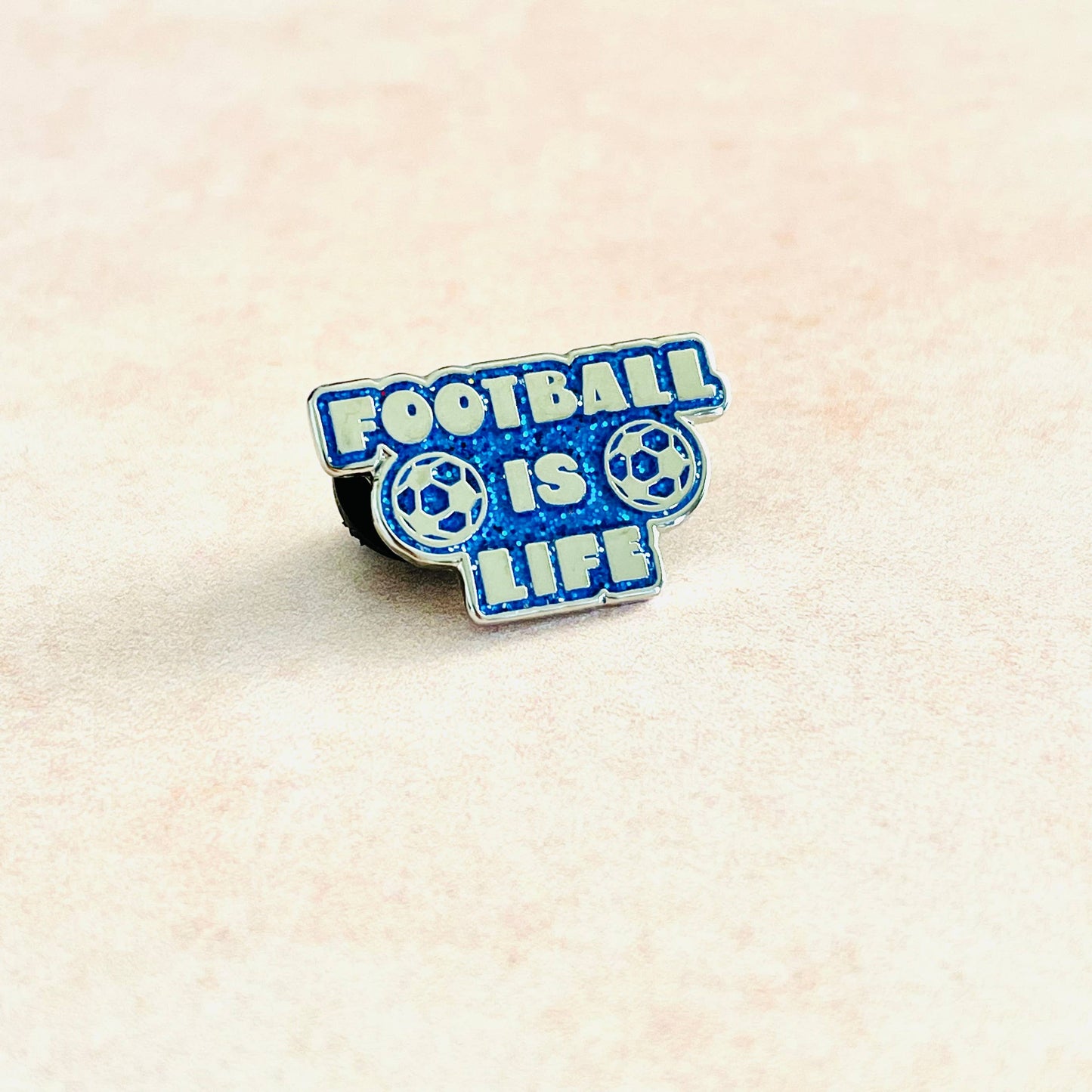 The Silver Spider - Football is Life Enamel Lapel Pin Ted Lasso soccer TV