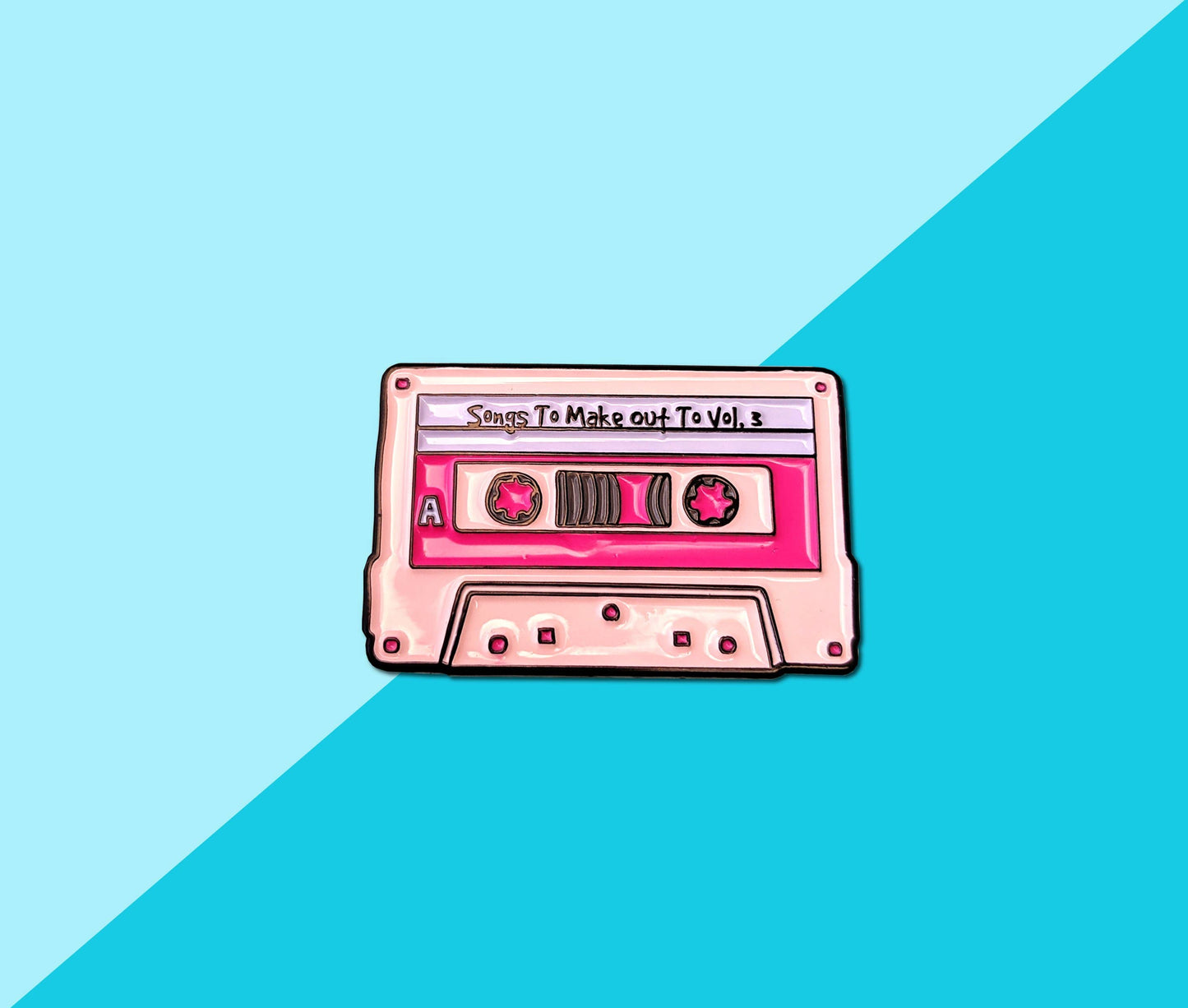 HelloSailorTees - Songs to Make Out To Mixtape Cassette Enamel Pin