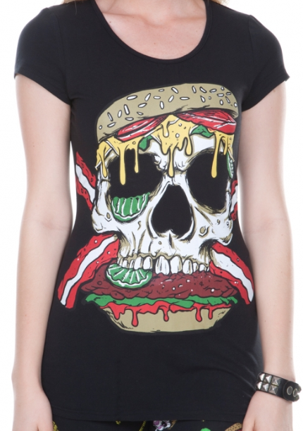 Twisted Burger Cut-out Shirt