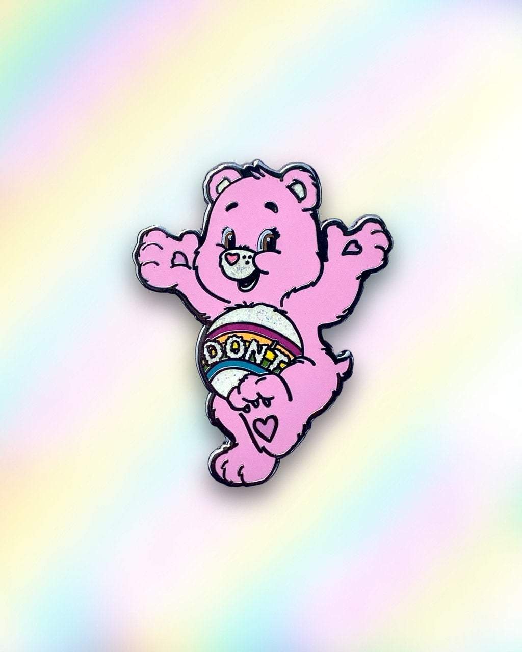 PUSH - Don't Care Bear Enamel Pin