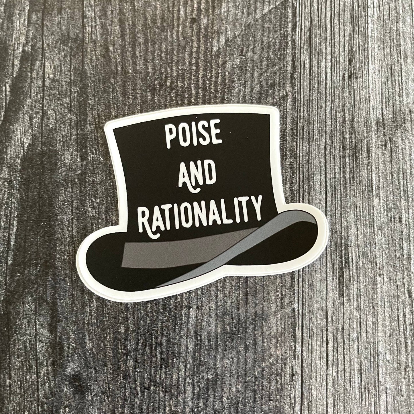 The Silver Spider - Poise and Rationality Emo Lyrics Sticker,
