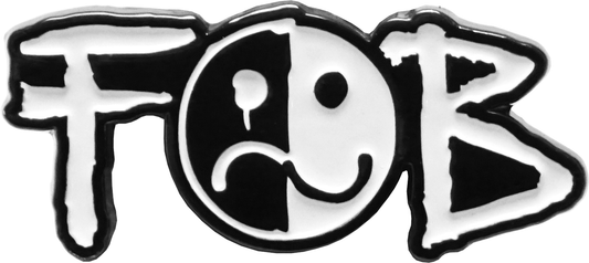 Enamel Pin - Fall Out Boy - Black And White Logo