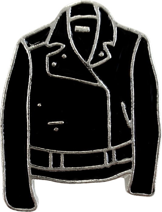Enamel Pin - Black Leather Jacket