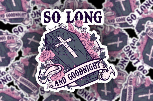 Emo My Chemical Romance Sticker- So Long Goodnight - Helena: 3”